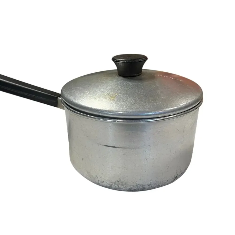 Regal Ware Aluminum Cooking Pot Lid Strainer Vintage American Cookware Classic